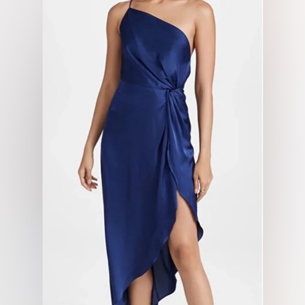 OPT Navy Off the Shoulder Dress NWT